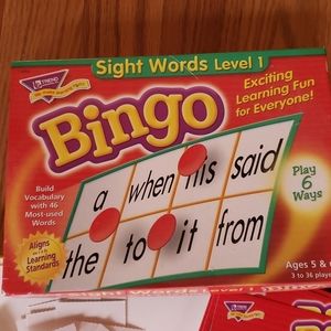 Bingo game for earlier learning